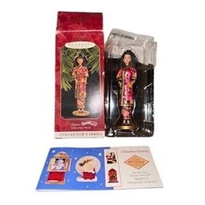 Hallmark Keepsake Ornament 1997 Chinese Barbie Dolls of the World Collector Box